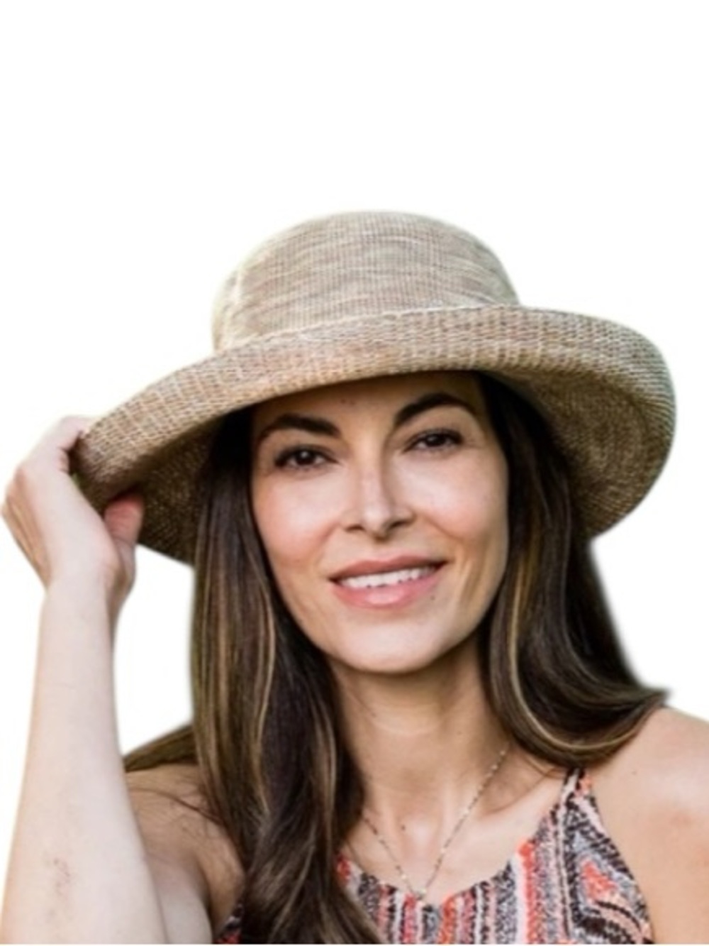 Daylee Designs Neutral Straw Cloche Hat - NWT